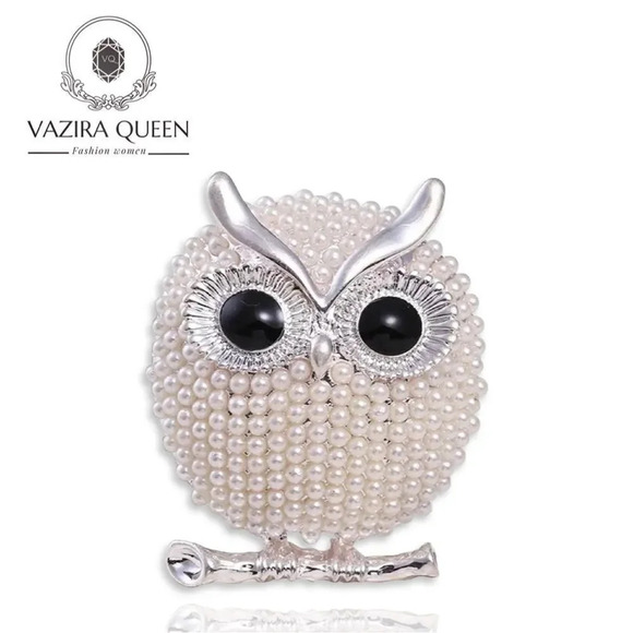 VQ Owl Bird Brooch - Picture 1 of 10